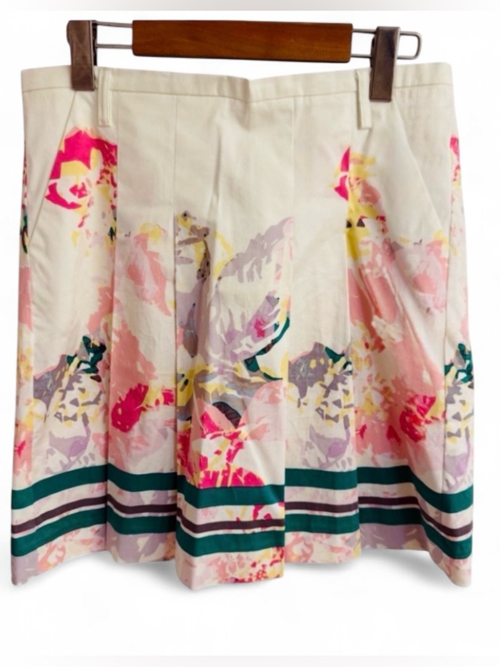 Mexx Metropolitan White Floral Print Skirt Size 6